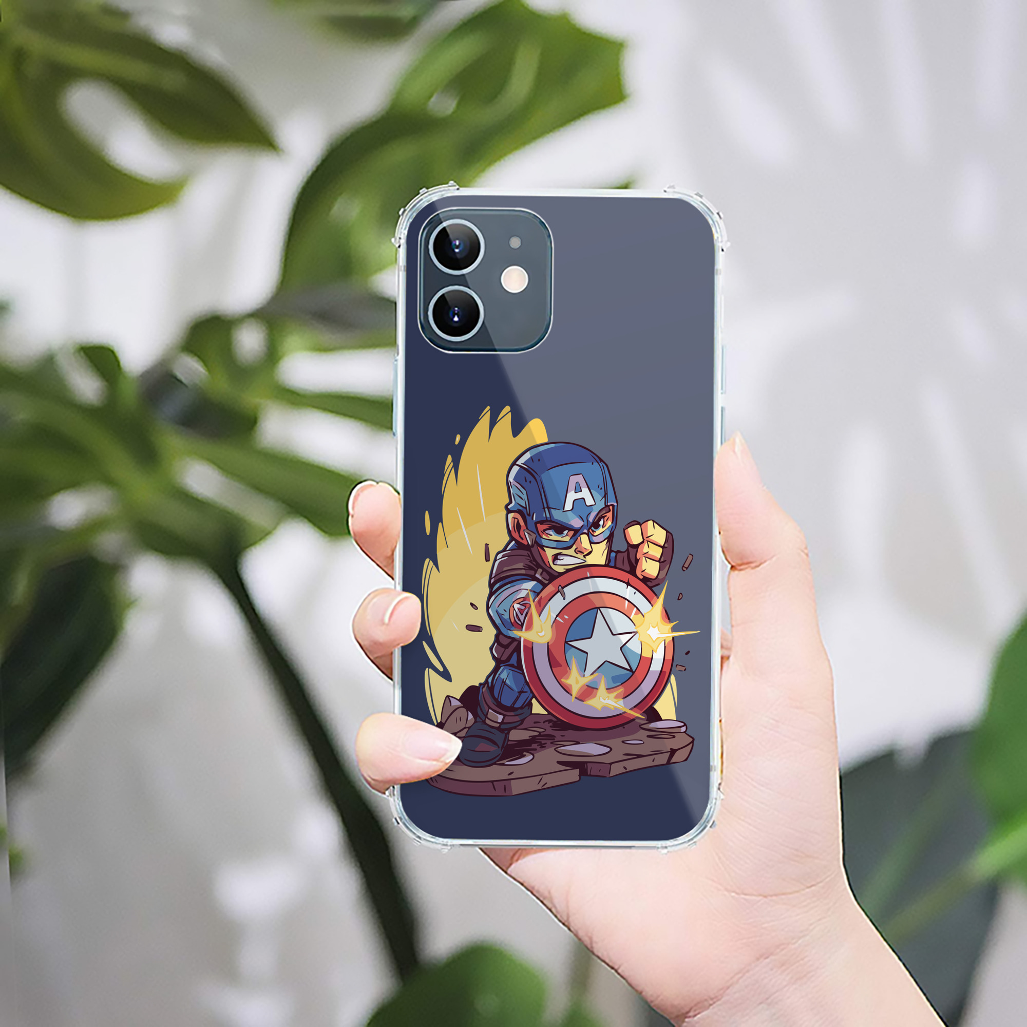 （画像用） アベンジャーズ The Avengers 【iPhone 12シリーズ対応】透明スマホケース（クリアソフトケース）